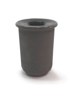 Modern Classic - Round - Concrete - Trash Receptacle - w/ Metal Lid