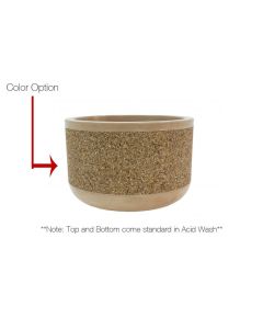 Diamond - Round - Concrete - Planter - w/ Leveling Ring