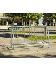 Traditional Double-Sided Grid Style Bike Rack - Galvanized