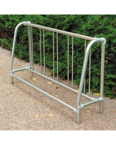 Traditional Grid Style Bike Rack - Galvanized