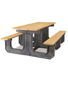 Rectangular Recycled Plastic Picnic Table
