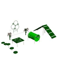 Intermediate Dog Park Agility Course Kit