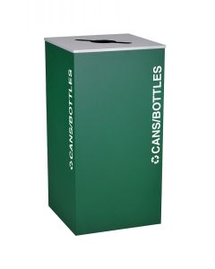 Kaleidoscope XL 36 Gallon Series - Trash and Recycling Receptacle - Square