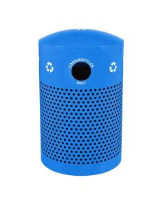 40 Gallon - Landscape Series - Recycling Receptacle - Recycle Blue Gloss