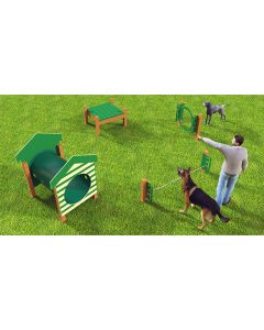 Novice - Recyled Plastic - Dog Park Agility Course Kit