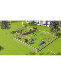 Small & Large Dog Combination Dog Park Course