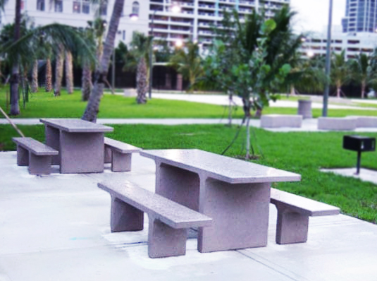 Durability Meets Sustainability with Concrete Site Furnishings (Picnic Tables, Benches)